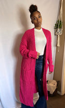 Load image into Gallery viewer, Fuzzy Strawberry Cardigan
